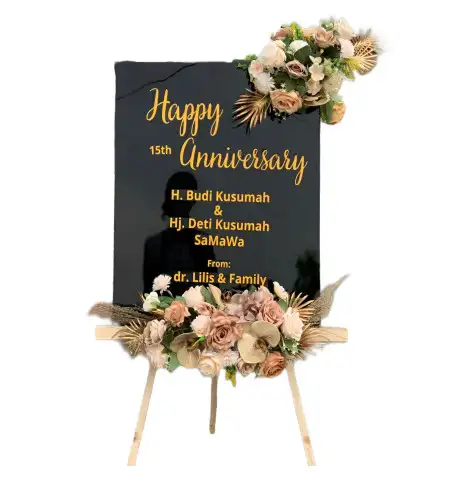 Papan Bunga Akrilik Towe